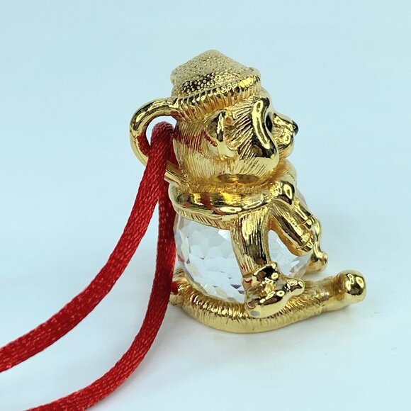 Swarovski Christmas Bear Pendant Chain Limited Edition Savvy in box S163 - Picture 5 of 7
